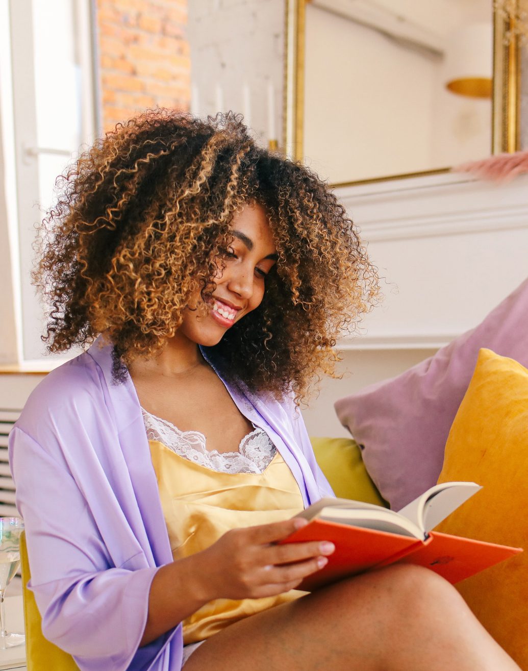 A person in an online CBT therapy session from home
